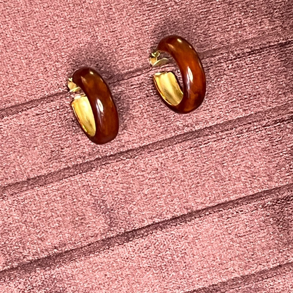Vintage small hoops earrings